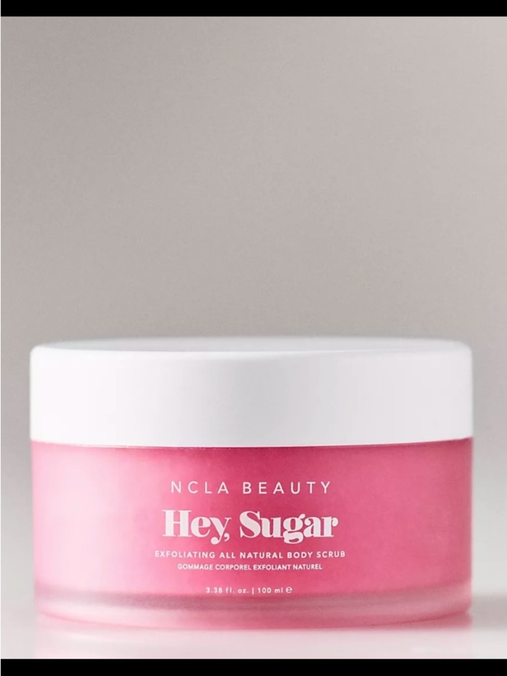 NCLA Beauty Hey, Sugar Pink Body Scrub.